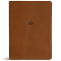 CSB Women's Study Bible, Saddle Brown Genuine Leather - Leather