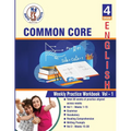 4th grade Common Core ELA Test Prep: ( weeks: 1 - 15 ): Weekly Practice Work Book, Volume 1 - Paperback