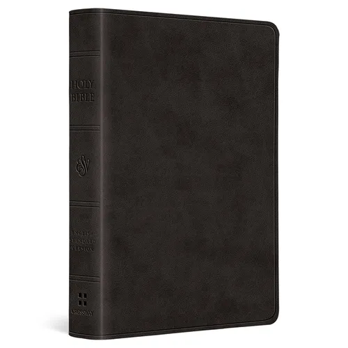 ESV Value Large Print Compact Bible, Red Letter (Trutone, Black) - Imitation Leather
