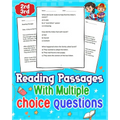 Reading Passages choice questions Grade 2rd 3rd: Explore engaging reading passages and answer choices for 2nd and 3rd graders. Enhance literacy skills - Paperback