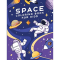 Space Coloring Book For Kids: Amazing Outer Space Coloring Book with Spaceships, Planets, Rockets, Galaxies and more. Featuring over 40 illustration - Paperback
