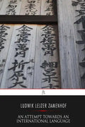 An Attempt Towards An International Language - Paperback