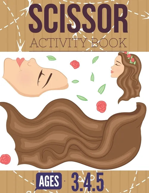 Scissor Activity Book: Cutting practice worksheets for pre k, ages 3.4.5, cut and glue activity book with 100 pages. - Paperback