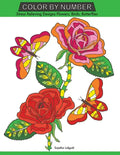 Color by Number: Stress Relieving Designs Flowers, Birds, Butterflies Coloring book, Large Print Color by Number - Paperback