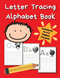 Letter Tracing Alphabet Book: ABC Learning Book for Kids - Toddlers, Preschool, K-2 - Red - Paperback
