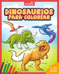 Dinosaurios para colorear: Mi gran libro de dinosaurios para colorear. Imágenes únicas e interesantes datos de los dinosaurios más famosos. Para - Paperback