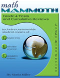 Math Mammoth Grade 4 Tests and Cumulative Reviews - Paperback
