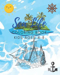 Sea Life Coloring Book for Kids Ages 4-8: Features Amazing Ocean Animals To Color In & Draw, Activity Book For Young Boys & Girls - Paperback