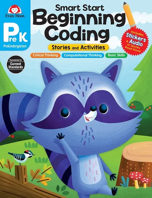 Smart Start: Beginning Coding Stories and Activities, Prek Workbook - Paperback