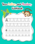 Trace Letters and Numbers Workbook: Learn How to Write Alphabet Upper and Lower Case and Numbers - Paperback