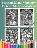 Stained Glass Window: Catholic Adult Coloring Book - Paperback
