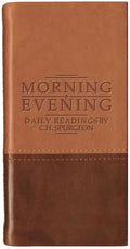 Morning and Evening - Matt Tan/Burgundy: Daily Readings by C. H. Spurgeon - Leather