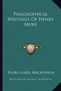 Philosophical Writings of Henry More - Paperback