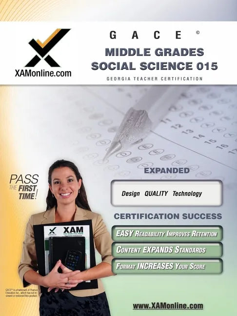 Gace Middle Grades Social Science 015 Teacher Certification Test Prep Study Guide - Paperback