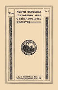 North Carolina Historical and Genealogical. Register. Eleven Numbers Bound in Three Volumes. Volume I - Paperback