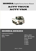 Honda Acty English Factory Service Manual - Paperback