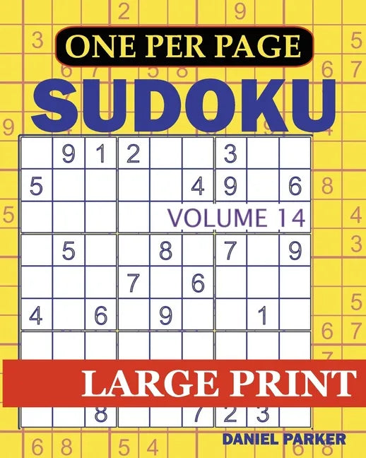 Large Print Easy Sudoku: Sudoku Puzzle Book For Adults Volume 14 - Paperback