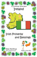 Ireland: Quotes, Jokes and Cartoons With Irish Proverbs and Blessings in Black and White - Paperback