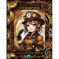 Cute Anime Steampunk Coloring Book - Paperback