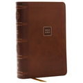 NKJV Compact Paragraph-Style Bible W/ 43,000 Cross References, Brown Leathersoft, Red Letter, Comfort Print: Holy Bible, New King James Version: Holy - Imitation Leather