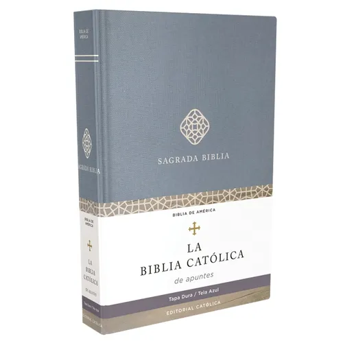 Biblia Católica de Apuntes, Tapa Dura/Tela, Azul, Comfort Print - Hardcover