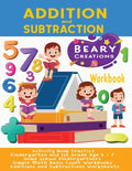 Addition and Subtraction Workbook: Activity Book Practice Kindergarten and 1st Grade Age 5 - 7 Home school Kindergartners Simple Math Basic Count Work - Paperback
