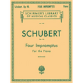 4 Impromptus, Op. 90: Schirmer Library of Classics Volume 1125 Piano Solo - Paperback