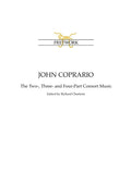 John Coprario: The Two-, Three- and Four-Part Consort Music - Paperback