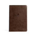 CSB Personal Size Giant Print Bible, Brown Leathertouch, Indexed - Imitation Leather