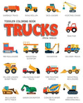 Toddler Coloring Book Trucks: Special Vehicles Cars coloring book for kids & toddlers - Boys & Girls - activity books for preschooler - kids ages 1- - Paperback