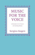 Music for the Voice, Revised Edition: A Descriptive List of Concert and Teaching Material - Hardcover