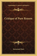 Critique of Pure Reason - Paperback