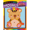 Animals Mosaics Pixel Coloring Books: Color by Number for Adults Stress Relieving Design Puzzle Quest - Paperback