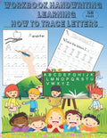 Workbook handwriting learning how to trace letters,: Book handwriting practice paper with dotted lines, This book has 58 pages, size ( 8.5 x 11 inch ) - Paperback