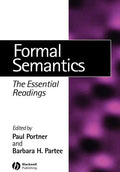 Formal Semantics - Paperback