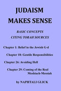 Judaism Makes Sense: Basic concepts citing Torah sources - Paperback