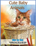Cute Baby Animals - Dot-to-Dot Puzzles from 150-448 Dots - Paperback