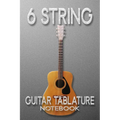 6 String Guitar Tablature Notebook: guitar music manuscript paper clefs notebook,6-line staves, musicians students, standard wirebound manuscript pape - Paperback