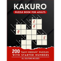 Kakuro Puzzle Book For Adults: 200 Easy and Medium Kakuro Puzzle Book For Beginners - Paperback
