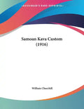 Samoan Kava Custom (1916) - Paperback