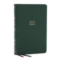 Nkjv, Single-Column Reference Bible, Verse-By-Verse, Green Leathersoft, Red Letter, Comfort Print (Thumb Indexed) - Imitation Leather
