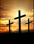 The Cross Christian Inspirational Notebook: 100 Pages 8.5" X 11" Wide Ruled Line Paper - Paperback