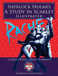 Sherlock Holmes: A Study in Scarlet - Illustrated, Large Print, Large Format: Giant 8.5" x 11" Size: Large, Clear Print & Pictures - Co - Paperback