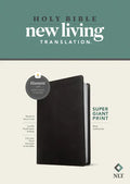 NLT Super Giant Print Bible, Filament Enabled (Leatherlike, Black, Red Letter) - Imitation Leather