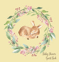 Woodland Baby Shower Guest Book (Hardcover) - Hardcover