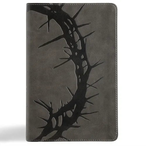 NASB Large Print Personal Size Reference Bible, Charcoal Leathertouch, Indexed - Imitation Leather