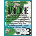 Hiking Around Bariloche Map 3 El Bolson, El Maiten, Lago Puelo National Park, Lago Cholila, Lago Epuyen Complete Trekking/Hiking/Walking Topographic M - Paperback