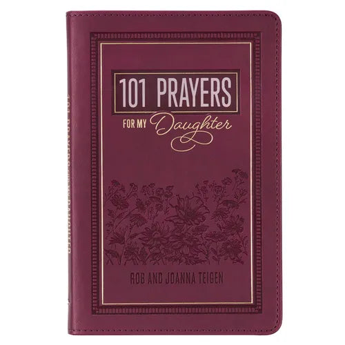 Gift Book 101 Prayers for My Daughter Faux Leather - Leather