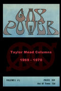 Gay Power Taylor Mead Columns 1969 - 1970 - Hardcover
