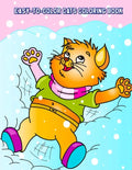 Easy-To-Color Cats Coloring Book: Beautiful Cats Designs for Stress Relief and Relaxation for Kids Ages 4-8 - Paperback